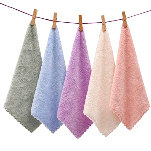 DEARMAMY 10stücke Mikrofaser Gesichtshandtuch Make-up Entferner Waschlappen Saugfähig Gesichtswaschhandtuch Für Reisen Und Zuhause von DEARMAMY