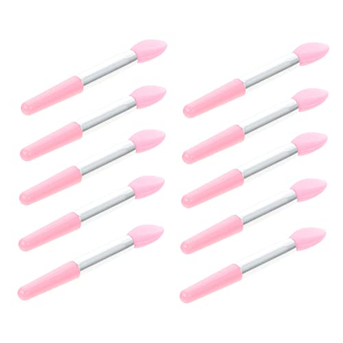 DEARMAMY 10stücke Silikon Lidschattenpinsel Make-up-tool Lidschatten-applikator Für Lippen Lidschattenstift Mit Griff Für Einfachen Gebrauch von DEARMAMY