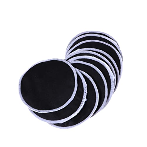 DEARMAMY 10stücke Wiederverwendbare Make-up-entferner-pads Aus Bambusfaser Für Gesichts Und Hautpflege Sanfte Chemikalien Schwarz von DEARMAMY