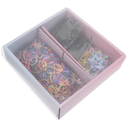 DEARMAMY 1170 Stück Haarschmuck Set Bunte Haargummis Haarspangen Clips für Mädchen Elastische Haargummis für Hochzeiten Partys und Mehr von DEARMAMY