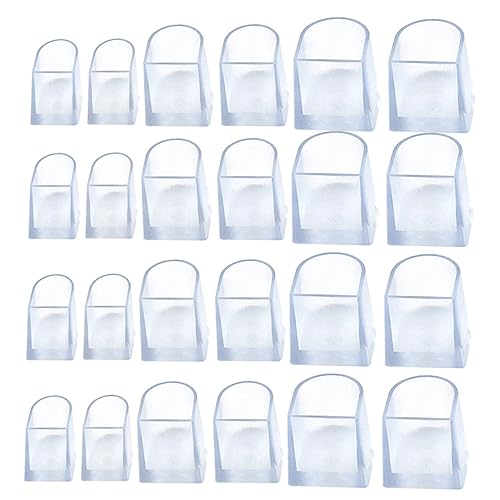 DEARMAMY 12paare High Heels Fersenschutz Transparent rutschfest Schuhabsatzschutz Abdeckung Für Damen Schuhe von DEARMAMY