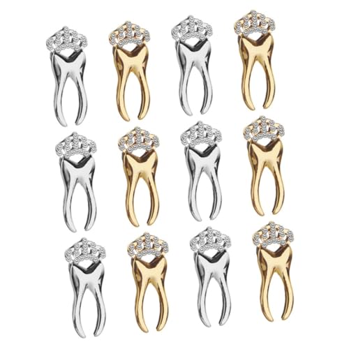 DEARMAMY 12stücke Teiliges Zahn-broschen Mit Krone Mini Legierungsbroschen Und Silber Elegante Anstecknadeln Für Anzüge Accessoires Für Zahnärzte Und Besondere Anlässe DEARMAMY 12stücke Teiliges Zahn-broschen Mit Krone Mini Legierungsbroschen Und Silber Elegante Anstecknadeln Für Anzüge Accessoires Für Zahnärzte Und Besondere Anlässe von DEARMAMY