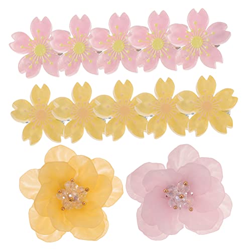 DEARMAMY 12stücke Blume Haarnadeln Blumenhaarspangen Haarklammern Für Mädchen Junge Mädchen Geburtstag Party Cosplay Zubehör Schmuck von DEARMAMY
