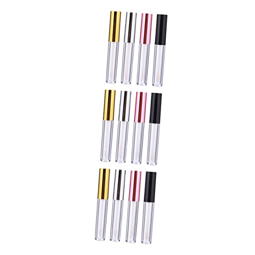 DEARMAMY 12 Stück Leere Lipgloss Tuben 5ml Aus Kunststoff Nachfüllbare Transparente Behälter Für Selbstgemacht Lippenpflege Langlebig Und Tragbar Für Frauen von DEARMAMY