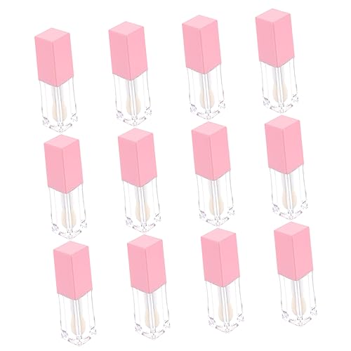 DEARMAMY 12 Stück Leere Lipgloss Tuben 5ml Nachfüllbare Kunststoff Röhrchen Für Lippenbalsam Tragbare Kosmetikbehälter Für Frauen Und Mädchen Für Selbstgemacht Und Reisen von DEARMAMY