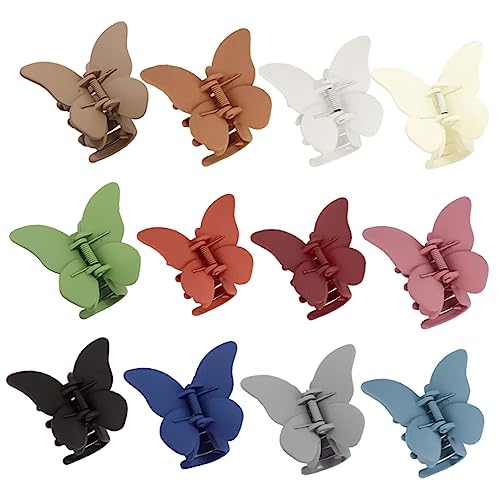 DEARMAMY 12stücke Schmetterlings-haarspangen Kleine Krallenklammern Für Frauen Haarklammern Mit Zähnen Geeignet Für Dickes Und Dünnes Haar Dekorative Haarspangen Für Alltag von DEARMAMY