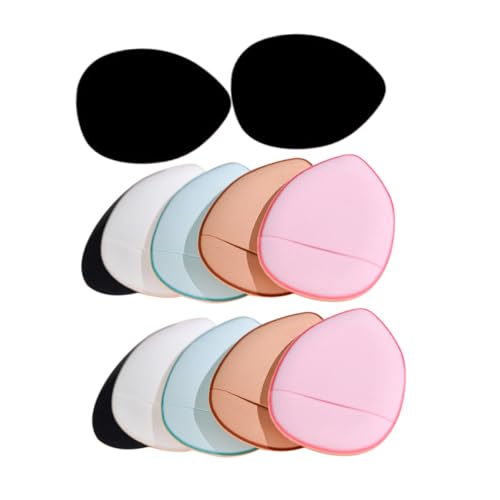 DEARMAMY 12 Stück Puderquaste Pulver Finger Puff Mineral Applikatoren Mischen Tragbar Baumwolle Kissen-grundlage Make-up-puff Schwämme Gesicht Groß Hydrophiles Polyurethan von DEARMAMY