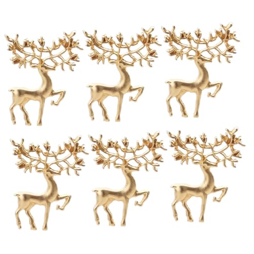 DEARMAMY 12 Stück Teiliges Weihnachts Broschen Retro Mattgoldene Anstecknadeln Modisch Eleganter Weihnachtsanhänger für Kleidung Schals und Hüte Geschenkidee für Festlichkeiten und Alltag von DEARMAMY