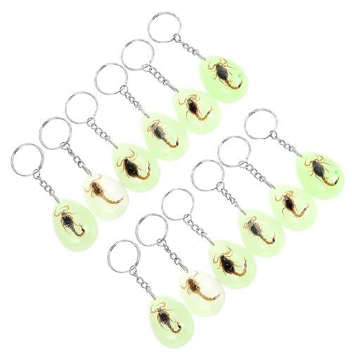 DEARMAMY 12Pcs Amber Keychain Locket des Deckelproben Schlüsselrings Design Schlüsselketten Kreative Anhänger Probe Schlüsselanhänger Bernstein Dekore Scorpion Bag Pendant DEARMAMY 12Pcs Amber Keychain Locket des Deckelproben Schlüsselrings Design Schlüsselketten Kreative Anhänger Probe Schlüsselanhänger Bernstein Dekore Scorpion Bag Pendant von DEARMAMY