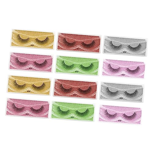 DEARMAMY 12paare Dekorative Dichte Falsche Wimpern Für Mädchen Wimpern Accessoire Für Frauen Hochwertige Beauty-tools Einfach Anzuwendende von DEARMAMY