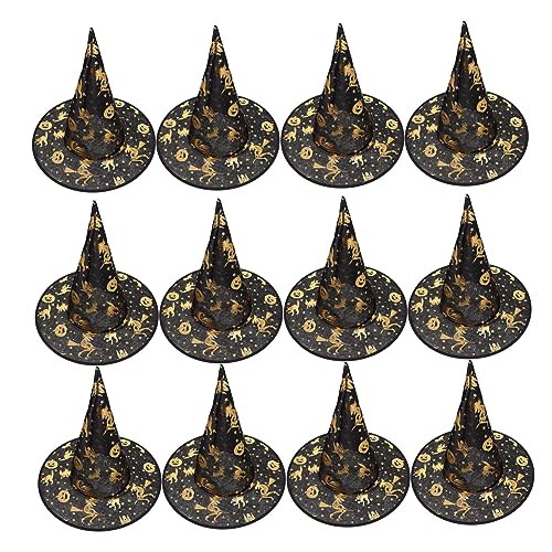 DEARMAMY 12stücke Hexenhüte Für Halloween Kreative Party-requisiten Leichte Kostüme Für Erwachsene Für Karneval Maskerade Und Rollenspiele von DEARMAMY