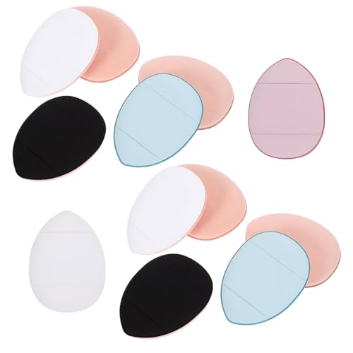 DEARMAMY 12stücke Mini Puderquaste Für Frauen Make-up Applikator Schwamm Für Gesicht Doppelte Verwendung Nass Trocken Eignet Sich Für Foundation Und Concealer Farbvielfalt von DEARMAMY