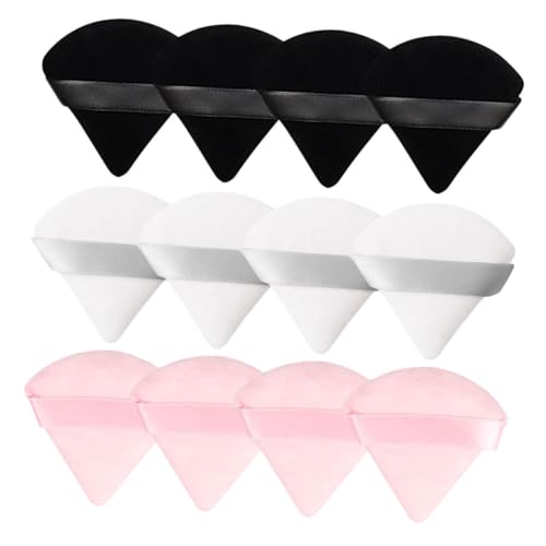 DEARMAMY 12stücke Puderquaste Make-up-puderquaste Kosmetik-puderquaste Damen-puderquaste Kompakt-puderquaste Für Foundation Und Puder Anwendung von DEARMAMY