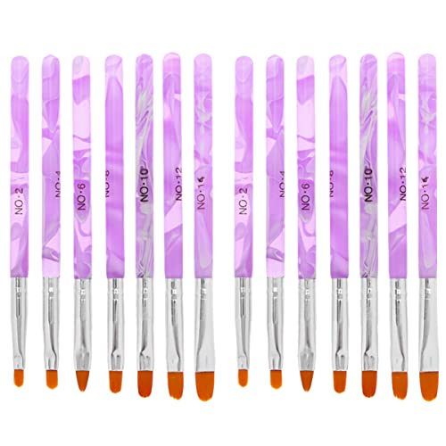 DEARMAMY 14stücke Uv-gel-nagelpinsel-set Für Nagelkunst Tipps Builder Malpinsel Zeichnen Details Salon Heimgebrauch von DEARMAMY