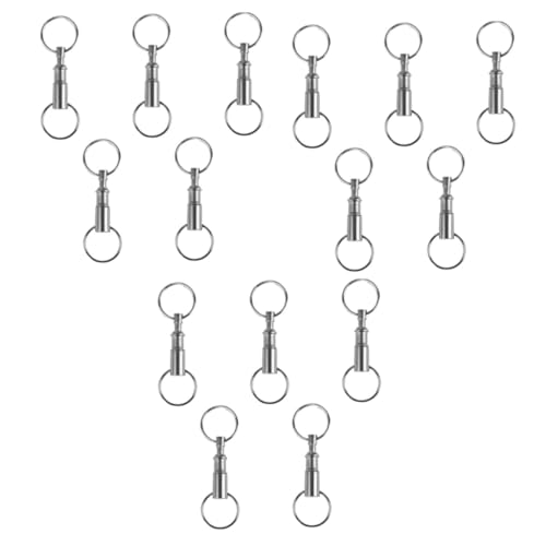 DEARMAMY 15 STK hängende Schlüsselanhänger geburtstagsmitgebsl schlusselringen Schlüsselanhänger auseinanderziehen doppelt abnehmbare Schlüsselanhänger Dual Abnehmbarer Schlüsselanhänger von DEARMAMY