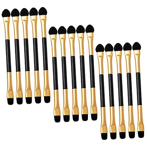 DEARMAMY 15stücke Doppelseitiger Lidschattenpinsel Mit Kleiner Make-up-bürste Und Applikatorstifte Für Auge Make-up-zubehör Für Frauen Tragbar Und Bequem von DEARMAMY