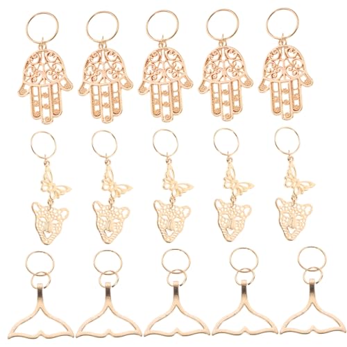 DEARMAMY 15stücke Haarringe Für Zöpfe Haarschmuck Zopfschmuck Haaraccessoires Für Zöpfe Haarschmuck Für Zopfschmuck Haaraccessoires Für von DEARMAMY