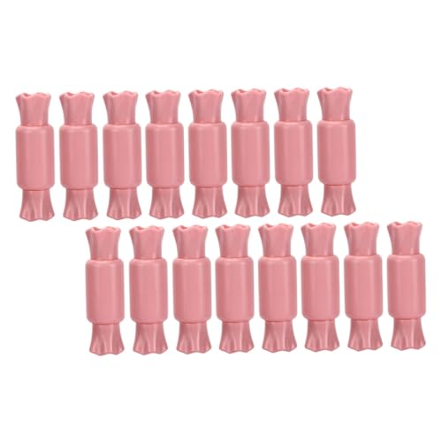 DEARMAMY 16 Stück Teiliges Lip Gloss Röhren Süßigkeitenform Mini Lip Balm Behälter für Lippenpflege und Kosmetik Tragbare Leere Tuben für Zuhause und Reisen von DEARMAMY
