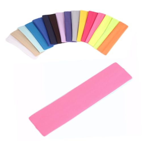 DEARMAMY 16stücke Elastische Stirnbänder Für Damen Sport-haarbänder Für Yoga Dusche Make-up Kopfbedeckung Atmungsaktiv Angenehm Zu Tragen Gemischte Farben von DEARMAMY