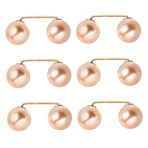 DEARMAMY 18 Stück Teiliges Broschen Clips mit Künstlichen Perlen Legierungs Material Vielseitige Sicherheitsnadeln für Anstecknadeln an Kleidern Jacken Kragen als Schmuck Accessoires von DEARMAMY