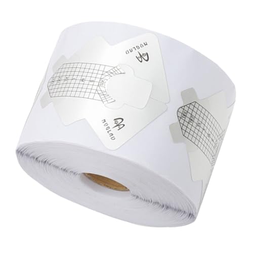 DEARMAMY Nailart Schablonen Nagelverlängerungs Aufkleber 1 Rolle Aluminium Einfach Anzuwenden für Selbstgemacht Maniküre Zubehör von DEARMAMY