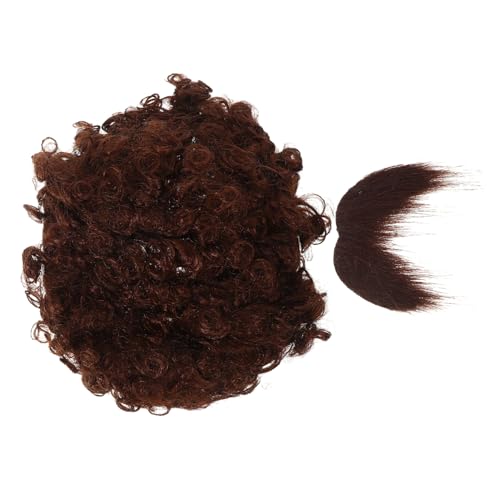 DEARMAMY Afro Perücke Und Gefälschter Piraten-schnurrbart Für Halloween-party Cosplay-kostümzubehör Wiederverwendbar Angenehm Zu Tragen von DEARMAMY