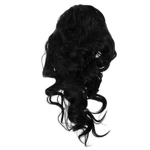 DEARMAMY Damen Lange Locken Perücke Haarband Perückenmütze Haarverlängerung Perücke Mädchenperücke Wellenförmige Hut Mode Haar von DEARMAMY
