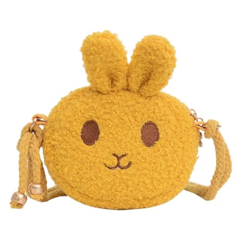 DEARMAMY 1stück Mädchen Umhängetasche Für Mädchen Cartoon -Schultertasche Praktische Aufbewahrung Für Ausflüge Shopping Und Niedliches Design Mit Süßem Hasenmotiv von DEARMAMY