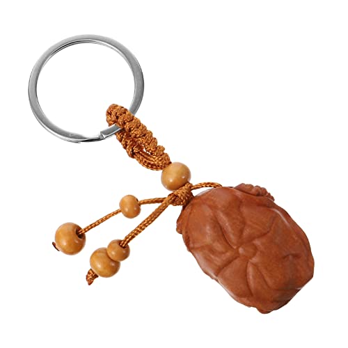 DEARMAMY 1stück Wood Zodiac Ox Key Chain Lustiger Ochsen Schlüsselanhänger Für Taschen Für Familie Und Freunde Zu Festen Alltag von DEARMAMY