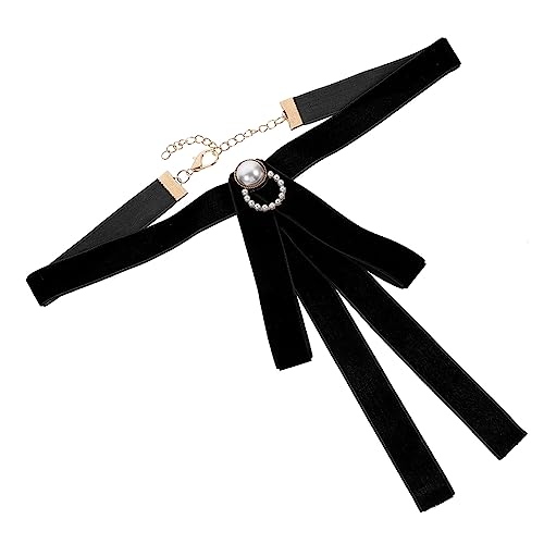 DEARMAMY Schwarze Fliege Kunst-krawatte Für Kragenlose Hemden Tolles Accessoire Für Formelle Und Outfits von DEARMAMY