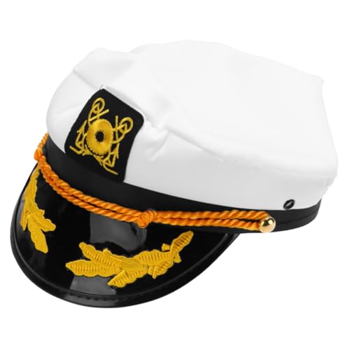 DEARMAMY 1Stk Performance-Hüte Amerika Hut Hutkostüm Offiziersmütze Herrenhüte Mützen und Hüte für Herren Meereshut Matrosen Cosplay Hut Kappe kleidung Marineblaue Mütze Matrosenmützen von DEARMAMY