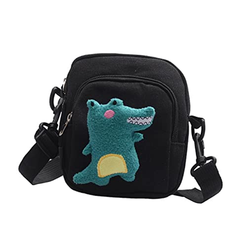 DEARMAMY 1Stk Umhänge-Handytasche umhängebeutel schulterbeutel Crossbody Bags Geldbeutel Sommer Handtaschen Kleine Handytasche für Frauen kleine Taschenaufbewahrung Segeltuch Black von DEARMAMY