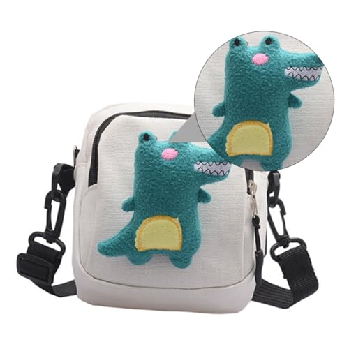 DEARMAMY 1Stk Umhänge-Handytasche umhängebeutel schulterbeutel Mini säckchen Mini gepäckträgertasche Schlinge Bauchtasche Frauen einzelne Umhängetasche damenhandtasche Segeltuch Weiß von DEARMAMY