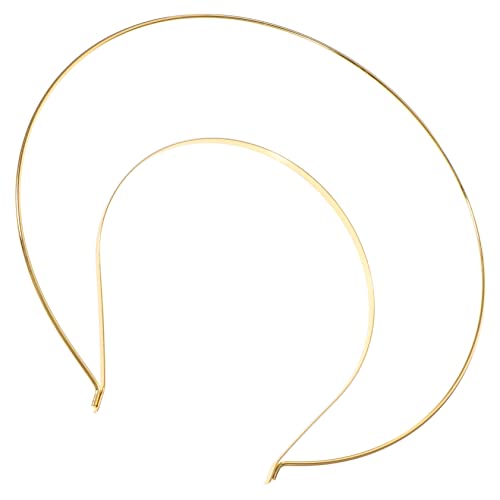 DEARMAMY 1Stück Goldenes Haarband für Tanzparty Accessoire für Damen Brautschmuck oder Foto Requisite Leicht und Angenehm zu Schickes Design für Besondere Anlässe von DEARMAMY