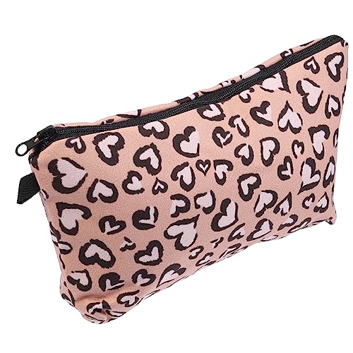 DEARMAMY 1Stück Kosmetiktasche Leopard Multifunktionale Make Up Für Damen Tragbarer Toilettenbeutel Design Für Reisen Und Zuhause Make Up Organizer von DEARMAMY