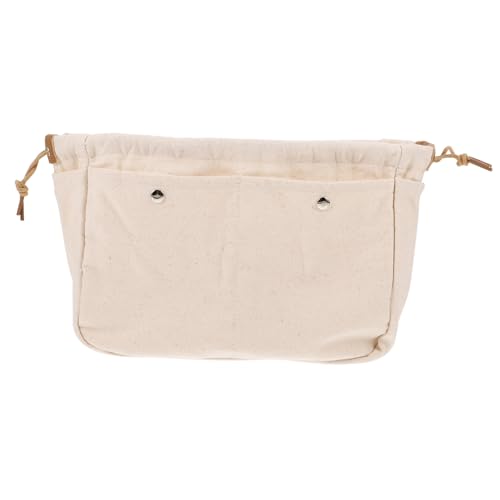 DEARMAMY 1Stück Kosmetiktasche Mit Kordelzug Make Up Aus Strapazierfähigem Canvas Für Reisen Und Zuhause Für Damen Stilvoller Kosmetik Organizer Mit Reißverschluss Innen von DEARMAMY