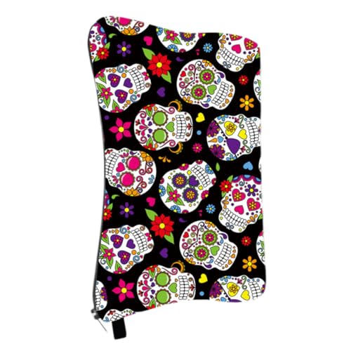 DEARMAMY Handtasche Mit Totenkopfmuster wasserdichte Kosmetiktasche Pendelhandtasche Für Damen Reise-Aufbewahrungstasche Bunt Für Kleinigkeiten DEARMAMY Handtasche Mit Totenkopfmuster wasserdichte Kosmetiktasche Pendelhandtasche Für Damen Reise-Aufbewahrungstasche Bunt Für Kleinigkeiten von DEARMAMY