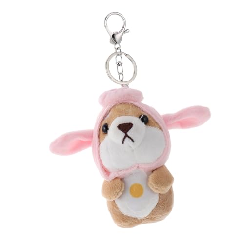 DEARMAMY Plüsch Puppe Schlüsselanhänger Dekor Stofftier Anhänger Tasche Hängen Zubehör Keychain Anhänger Schlüsselring von DEARMAMY