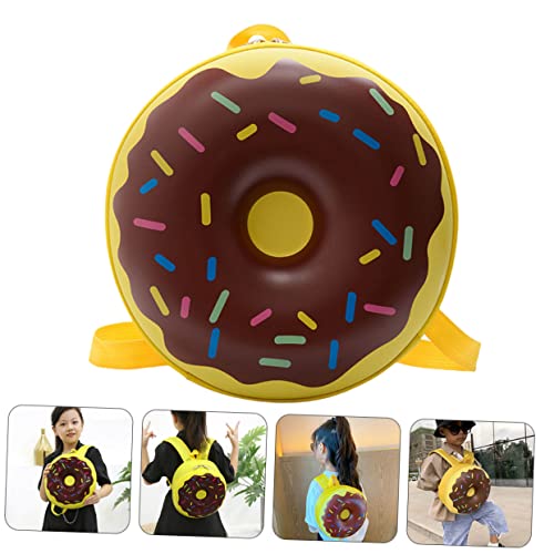 DEARMAMY 1stk Donut-Rucksack Beutel Kleine Durchsichtige Geldbörse Klarer Make -up -Tasche Gelee-geldbörse Geldbörse Klare Reise-kulturtasche Schultaschen Für Mädchen Abs Yellow von DEARMAMY