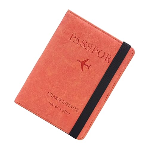 DEARMAMY 1stk Reisepass Brieftasche Kleiner Mülleimer Mit Deckel Waschbetreuungspads Cartoon-Griff Fanny Müllbehälter Geldbörse Schlüsselanhänger Id-Brieftasche Halter Für Badezimmer Orange von DEARMAMY