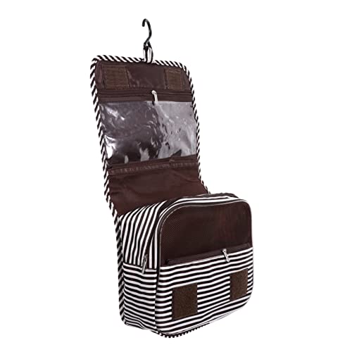 DEARMAMY 1stück Faltbare wasserdichte Kosmetiktasche Mit Kaffeestreifen Praktischer Make-up Organizer Für Und Unterwegs Schmutzabweisend Und Platzsparend von DEARMAMY