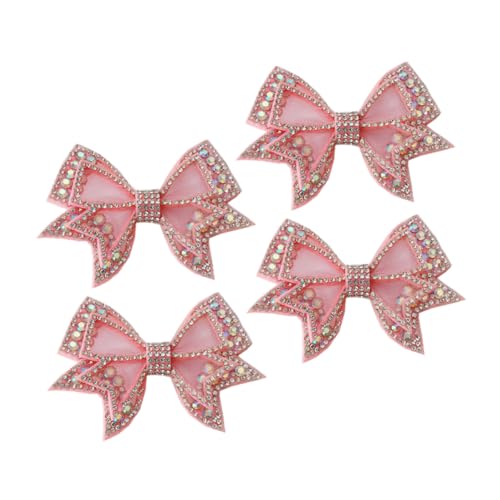 DEARMAMY 2 Paar Abnehmbare Schleifen-schuheclips mit Funkelnden Strasssteinen Verstellbare Schuh-broschen für Damen und Dekorative Schuhschmuck für Hochzeit Party und Alltag von DEARMAMY