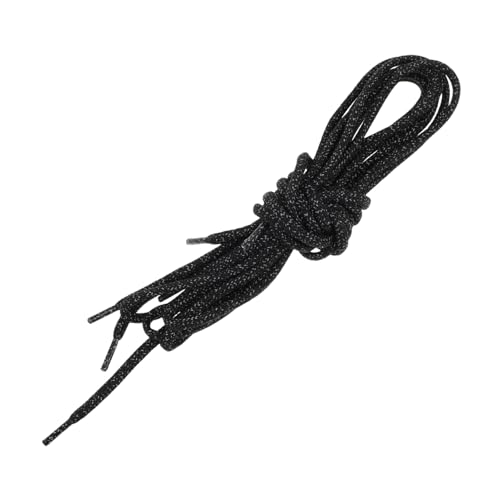 DEARMAMY 2 Paar Reflektierende Leuchtende Runde Schnürsenkel für Sportschuhe Wanderschuhe Sneaker und Laufschuhe Sichtbar bei Nacht Modisches Sicherheitsaccessoire für Damen und Herren von DEARMAMY