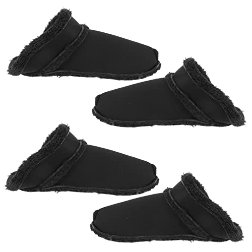 DEARMAMY 2 Paare Winter Clogs Schuh Einlegesohlen mit Weichem Futter Wärmende Abnehmbare Innenfütterung für Damen und Herren Waschbare Bequeme Innensohlen für Herbst und Winter Schwarz von DEARMAMY