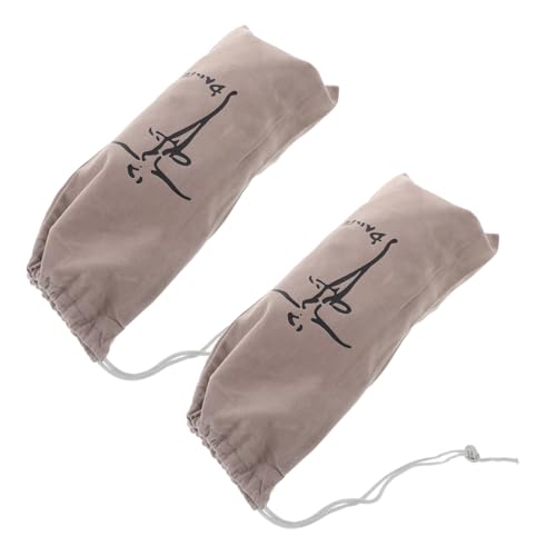 DEARMAMY 2 STÜCK Tanzschuhbeutel mit Kordelzug für Damen und Vielseitiger Aufbewahrungsbeutel für Ballett Latin Tanzschuhe Staubgeschützt Praktische Tasche für Tanzzubehör und Reisen von DEARMAMY