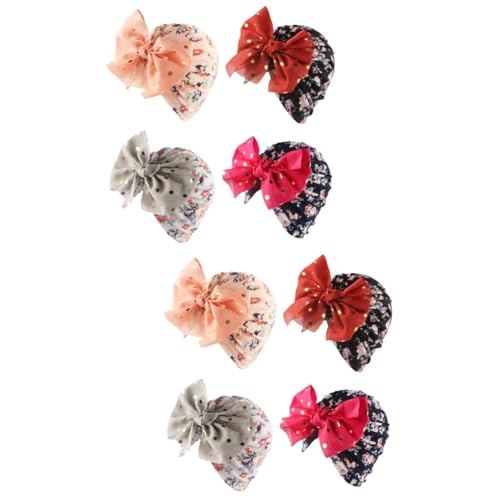 DEARMAMY 2 Sätze Hut Kopfschmuck Babymütze Colorful Hats Ohrschützer Gilding Hats Kappe Beanie-mütze Für Babys Kopfbedeckung Für Kleinkinder Polyester Baumwolle 4 Stück * 2 von DEARMAMY