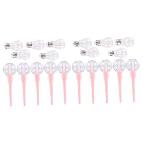 DEARMAMY 2 Sätze Leere Lip Gloss Röhrchen DIY Lippenstift Verpackung Für Praktische Nachfüllbare Behälter Für Lippenpflege Und Pinken Und Silbernen Röhrchen 10 Stück * 2 von DEARMAMY