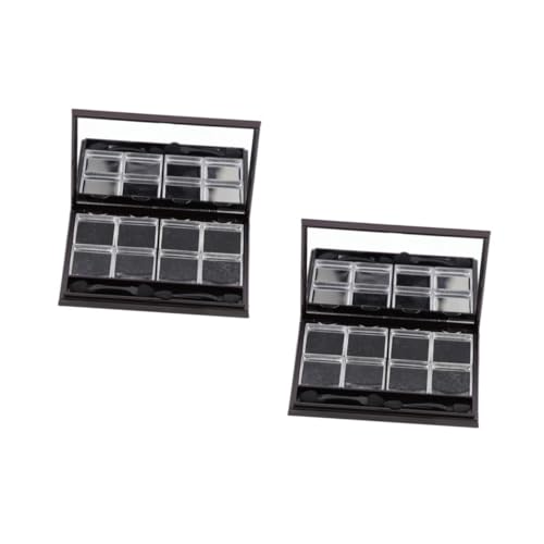 DEARMAMY 2 Sätze Lidschatten-Box Leere Lidschattenpaletten Lidschatten selber Machen Lidschattenetui mit Fach Leere Rouge-Fälle Lidschatten-Organizer leeres Lidschattenetui Plastik Schwarz DEARMAMY 2 Sätze Lidschatten-Box Leere Lidschattenpaletten Lidschatten selber Machen Lidschattenetui mit Fach Leere Rouge-Fälle Lidschatten-Organizer leeres Lidschattenetui Plastik Schwarz von DEARMAMY