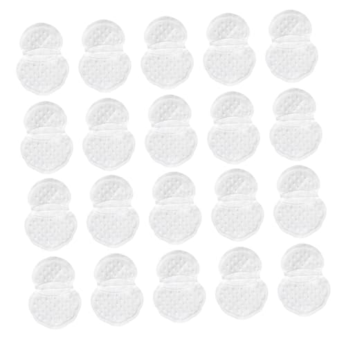 DEARMAMY 2 Sätze Schweißabsorbierende Aufkleber Achselmatte Achselpolster Sanitär Schweißpads Thermal Polster Zur Schweißprävention Achselaufkleber Für Damen Vliesstoff 20 Blätter * 2 von DEARMAMY