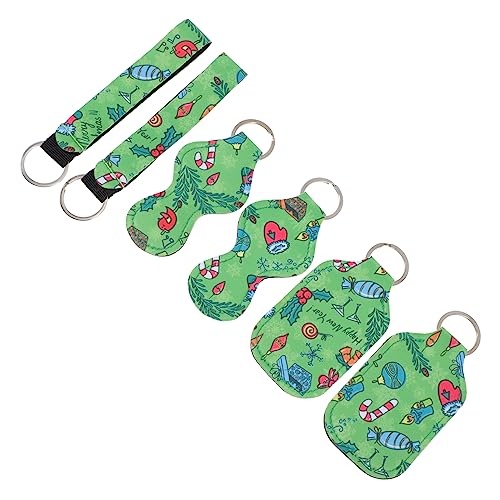 DEARMAMY 2 Sätze Weihnachts-Lippenstift-Set bescherung Weihnachten geldgeschenke Weihnachten Clip-on-Halter Lipgloss-Organizer-Tasche Behälter für Flüssigkeiten Reiseflaschenhalter Neopren von DEARMAMY